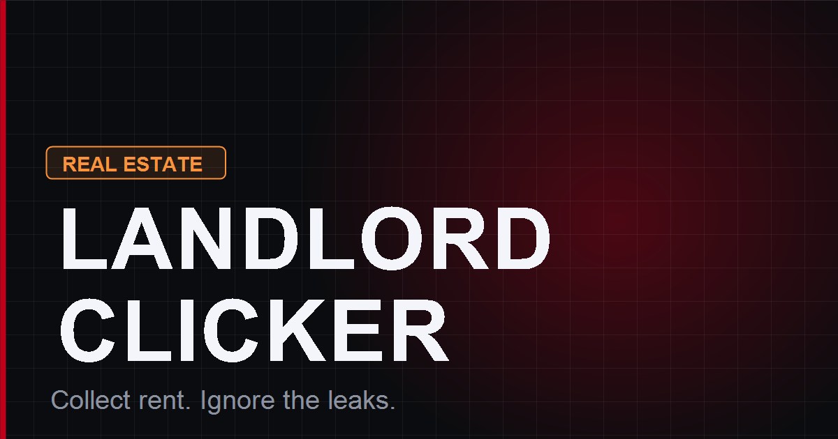 Landlord Clicker: Paint Over It - a free browser game by StupidGames