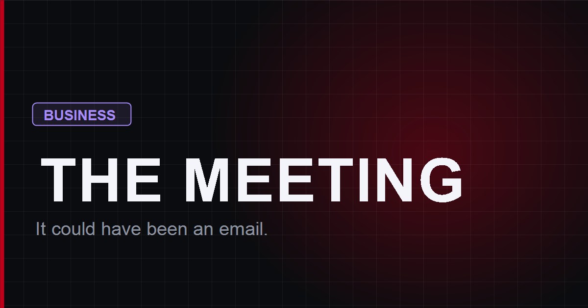 The Meeting - a free corporate meeting survival browser game by StupidGames