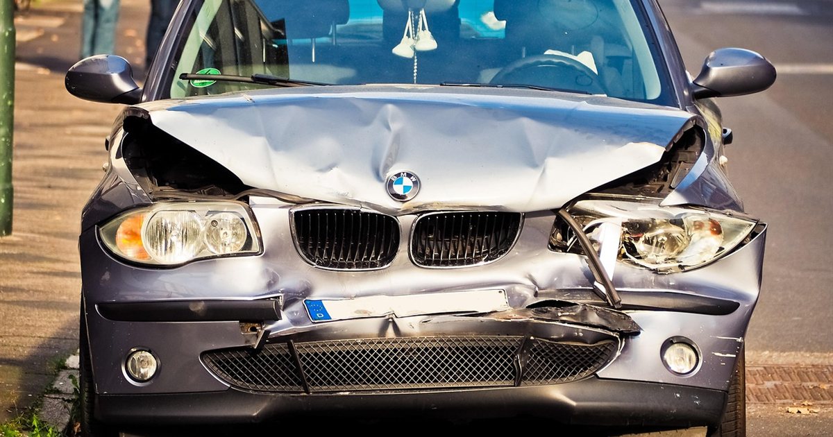 The aftermath of a car accident